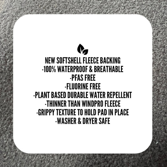 NEW Softshell Fleece Backing - Tree Hugger Cloth Pads