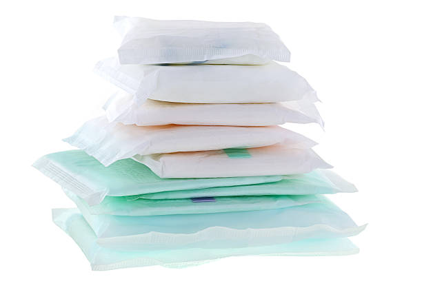 Blue Maxi Pad - Organic Cotton Jersey Reusable Period Pad Incontinence Pad