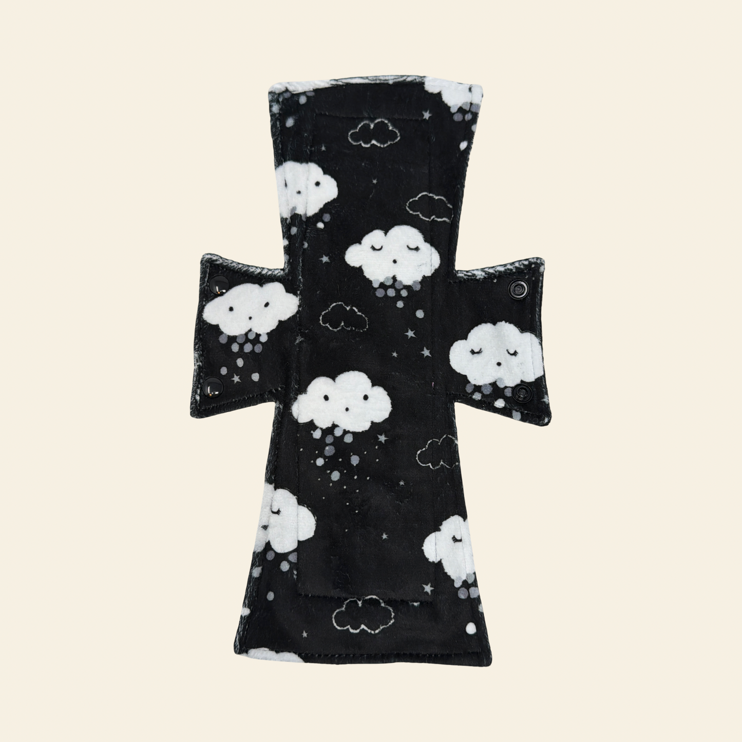 Black Storm Minky Night/Postpartum Pad