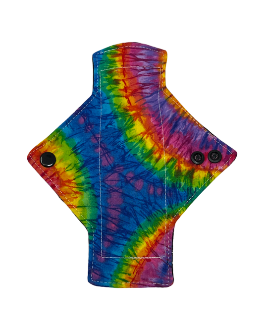 Tie Dye Rainbow Cotton Single Pantyliner