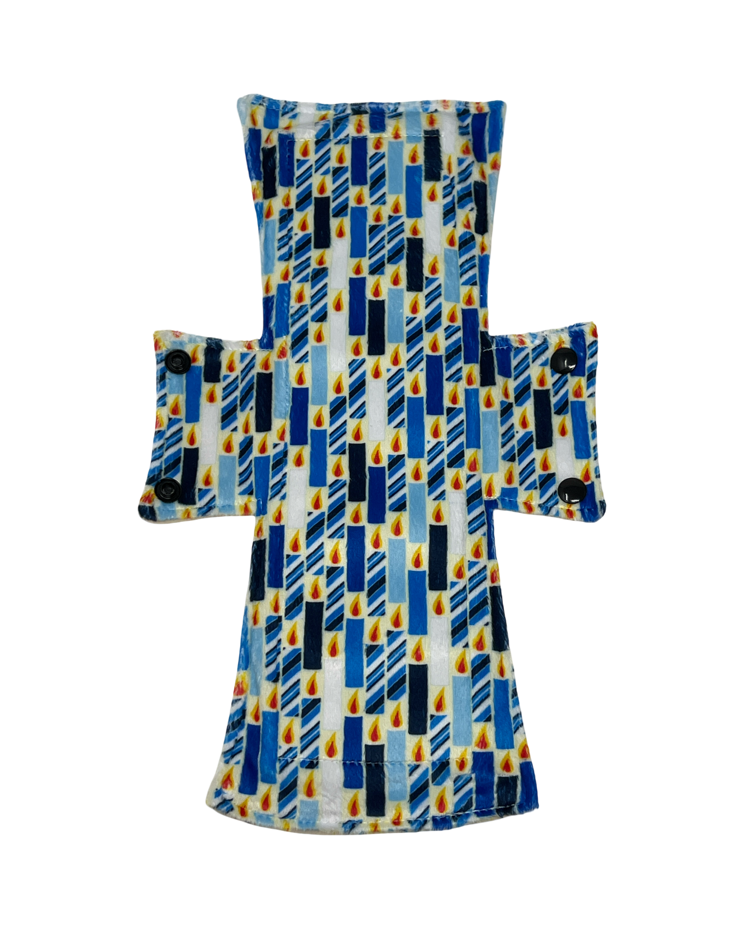 Hanukkah Candles Minky Single Night/Postpartum Pad