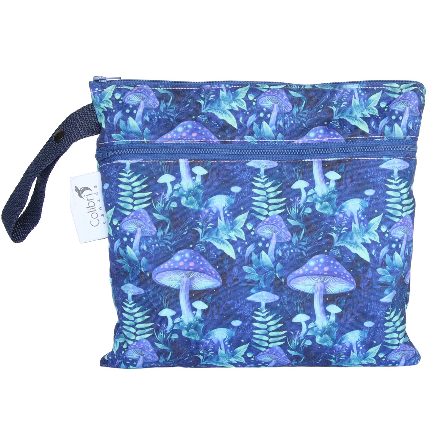 Colibri Mystic Mushrooms Dual Pocket Square Wet Bag