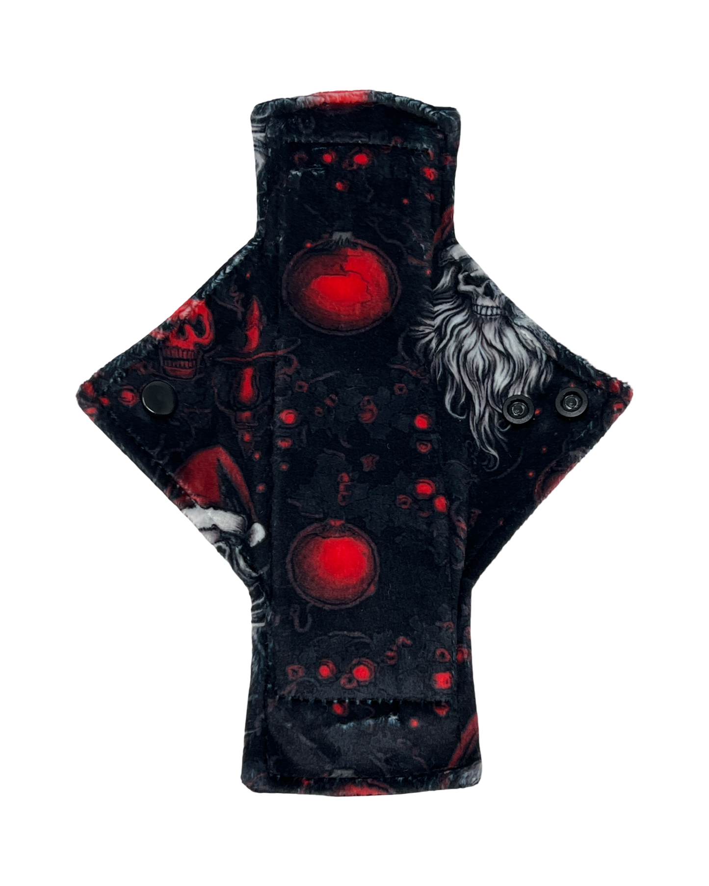 *Discounted* Skull Santa Imperfect Print Placement Minky Single Heavy Flow Day Pad