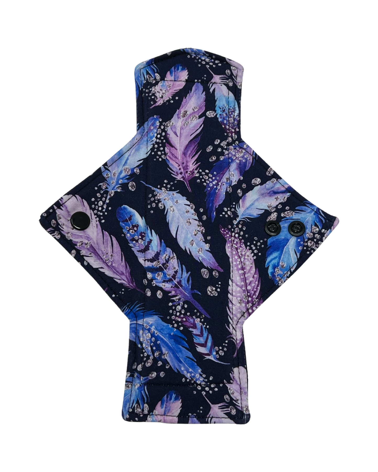 Purple Feathers Jersey Single Light Flow Day Pad