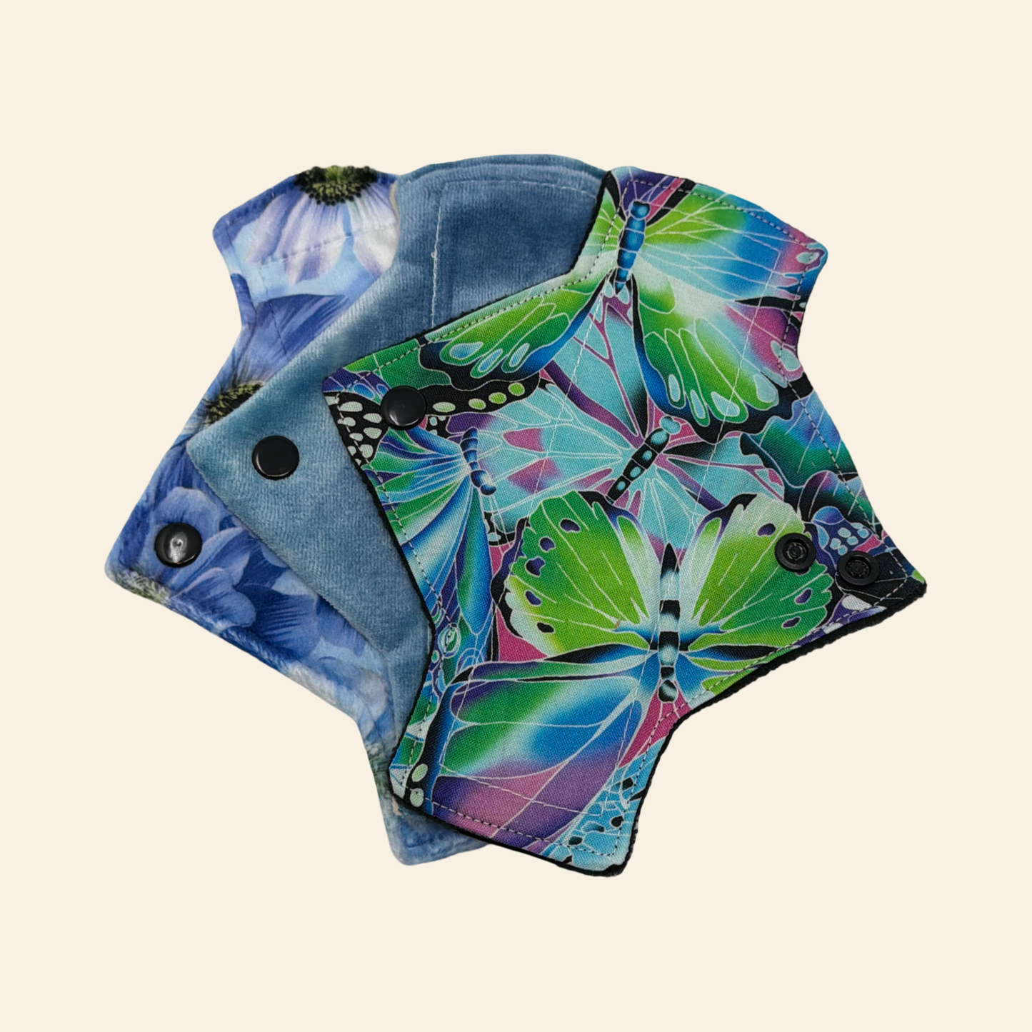 3 Fabric Sampler -Surprise Print Pantyliner Set