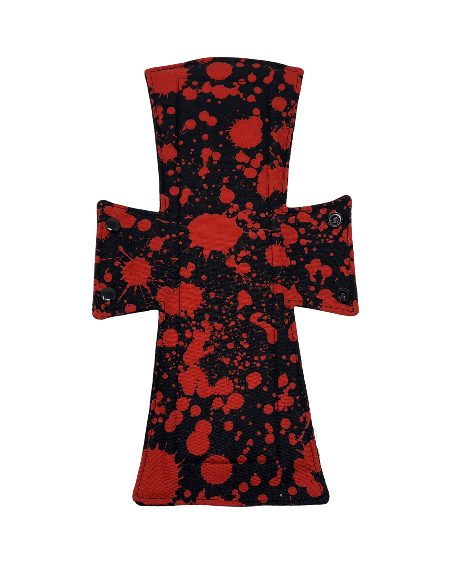 Black Blood Spatter Limited Edition Cotton Single Night/Postpartum Pad - Tree Hugger Cloth Pads