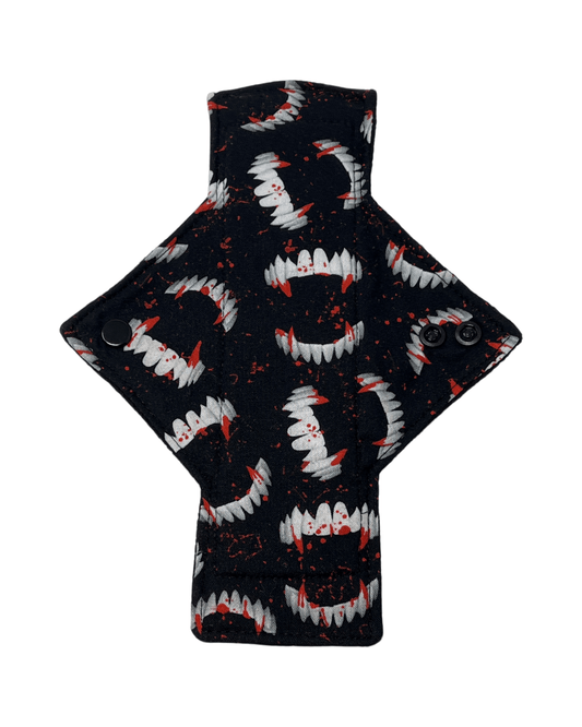 Bloody Fangs Cotton Single Light Flow Day Pad - Tree Hugger Cloth Pads