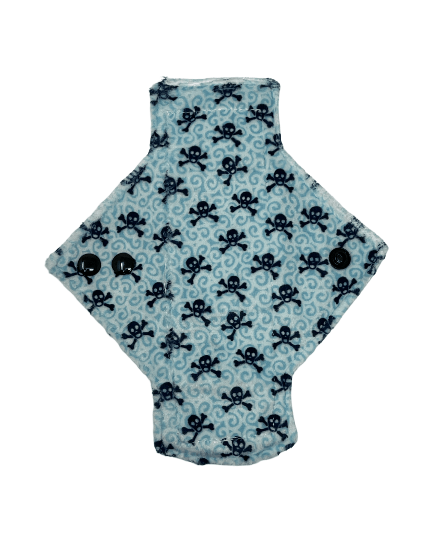 Blue Skulls Single Minky Pantyliner - Tree Hugger Cloth Pads
