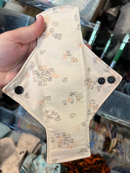 Bunnies Cotton Single Light Flow Day Pad - Tree Hugger Cloth Pads