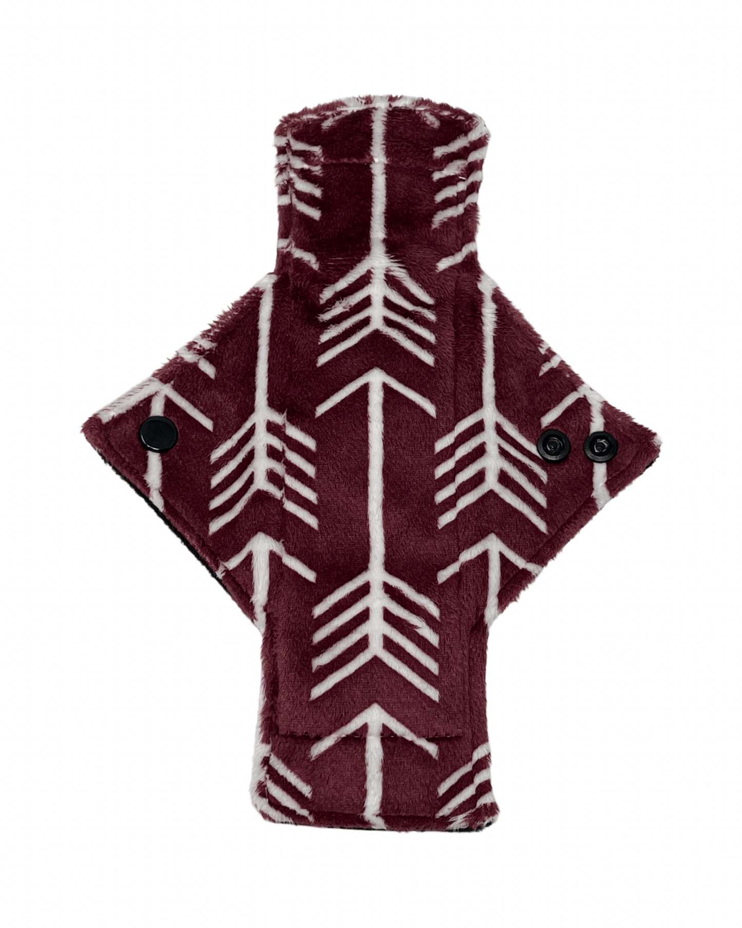 Burgundy Arrow Minky Light Flow Day Pad - Tree Hugger Cloth Pads