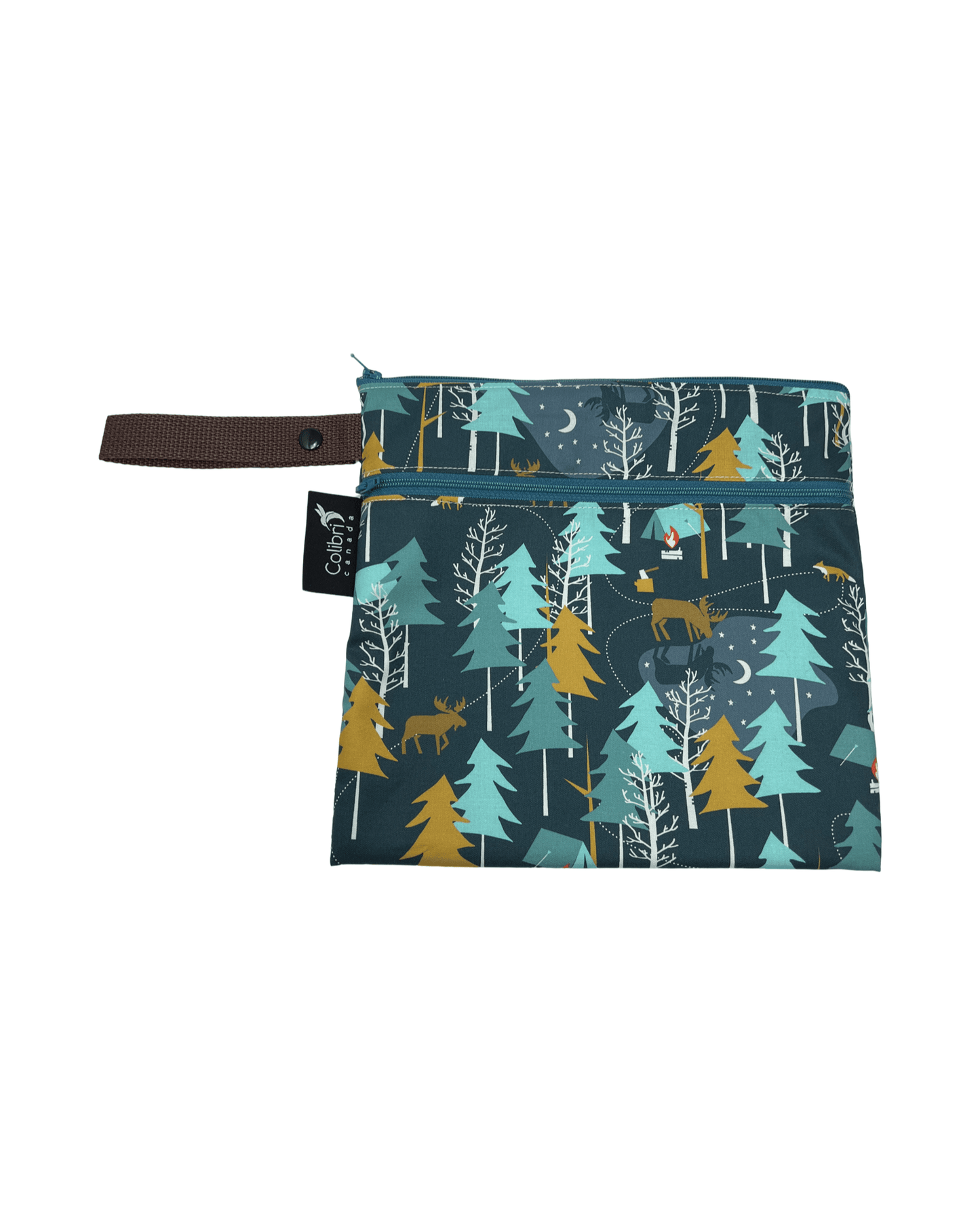 Colibri Camp Out Dual Pocket Square Wet Bag - Tree Hugger Cloth Pads