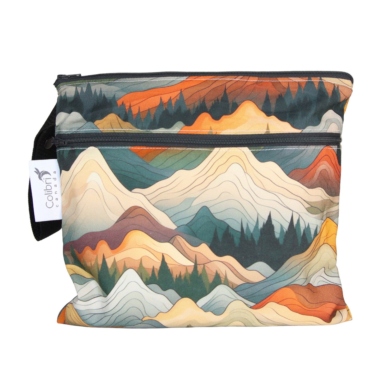 Colibri Mountain Dual Pocket Square Wet Bag - Tree Hugger Cloth Pads