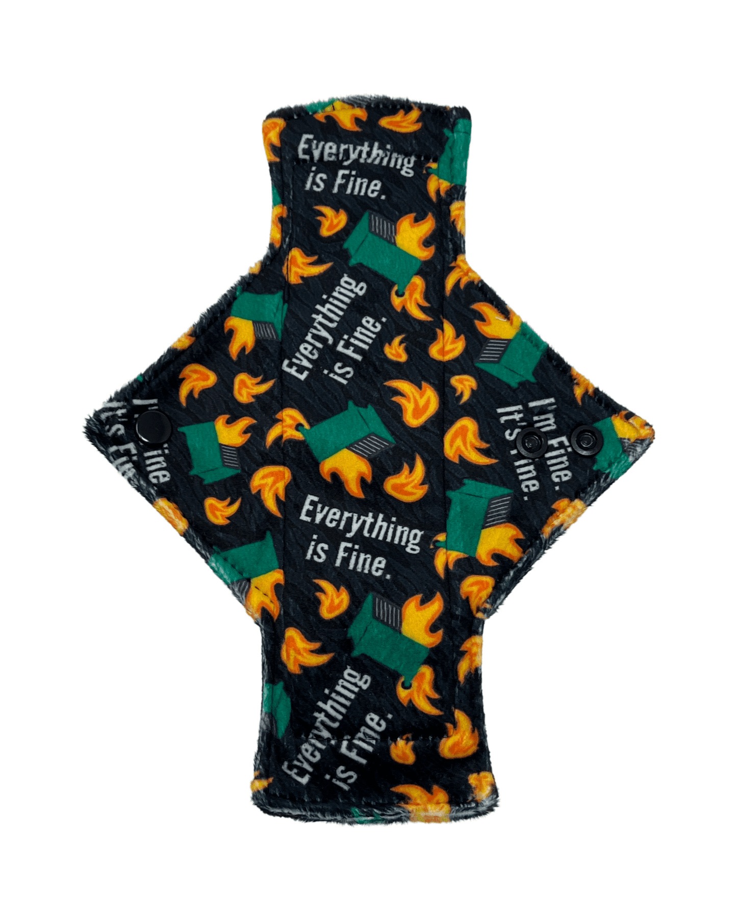 Dumpster Fire Limited Edition Minky Light Flow Day Pad - Tree Hugger Cloth Pads