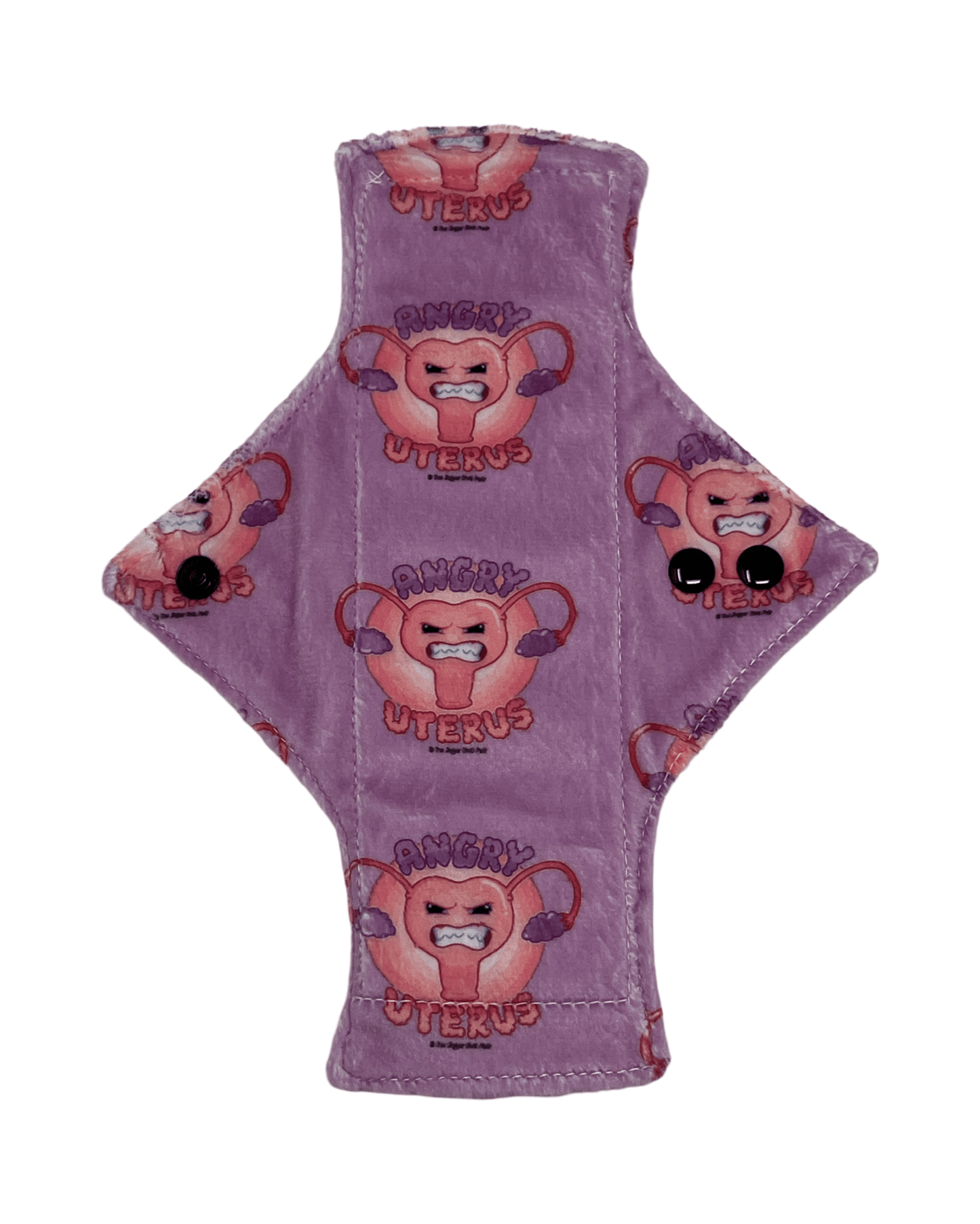 Exclusive Angry Uterus Minky Single Heavy Flow Day Pad - Tree Hugger Cloth Pads