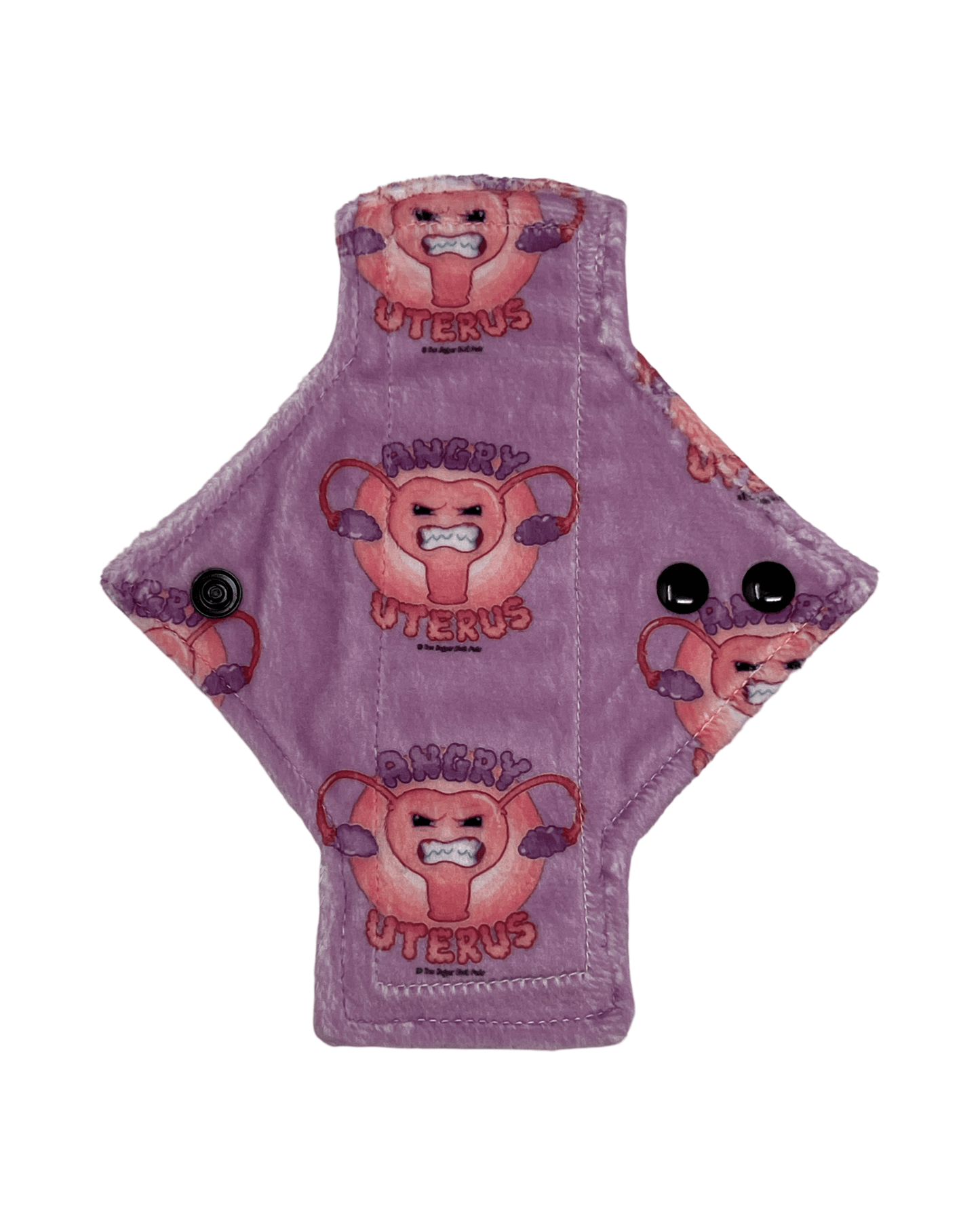 Exclusive Angry Uterus Minky Single Pantyliner - Tree Hugger Cloth Pads