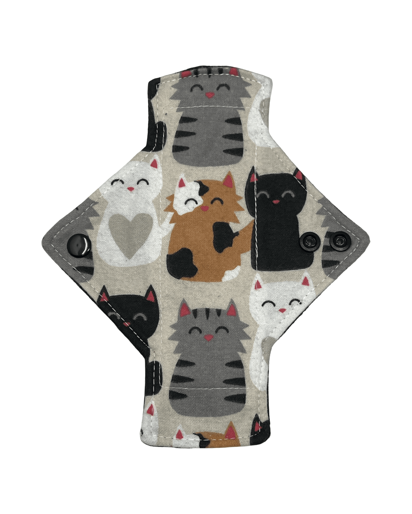 Flannel Cats Cotton Single Pantyliner - Tree Hugger Cloth Pads