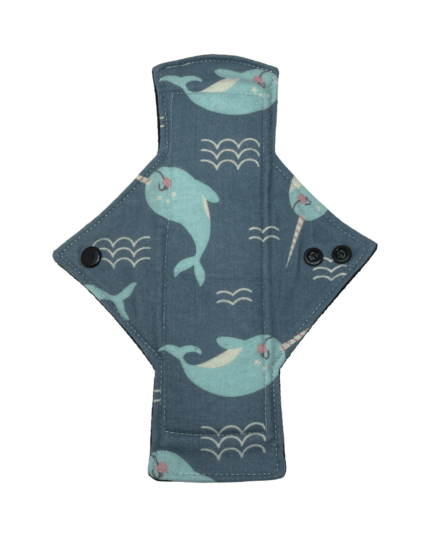 Flannel Narwhal Limited Edition Cotton Single Heavy Flow Day Pad - Tree Hugger Cloth Pads