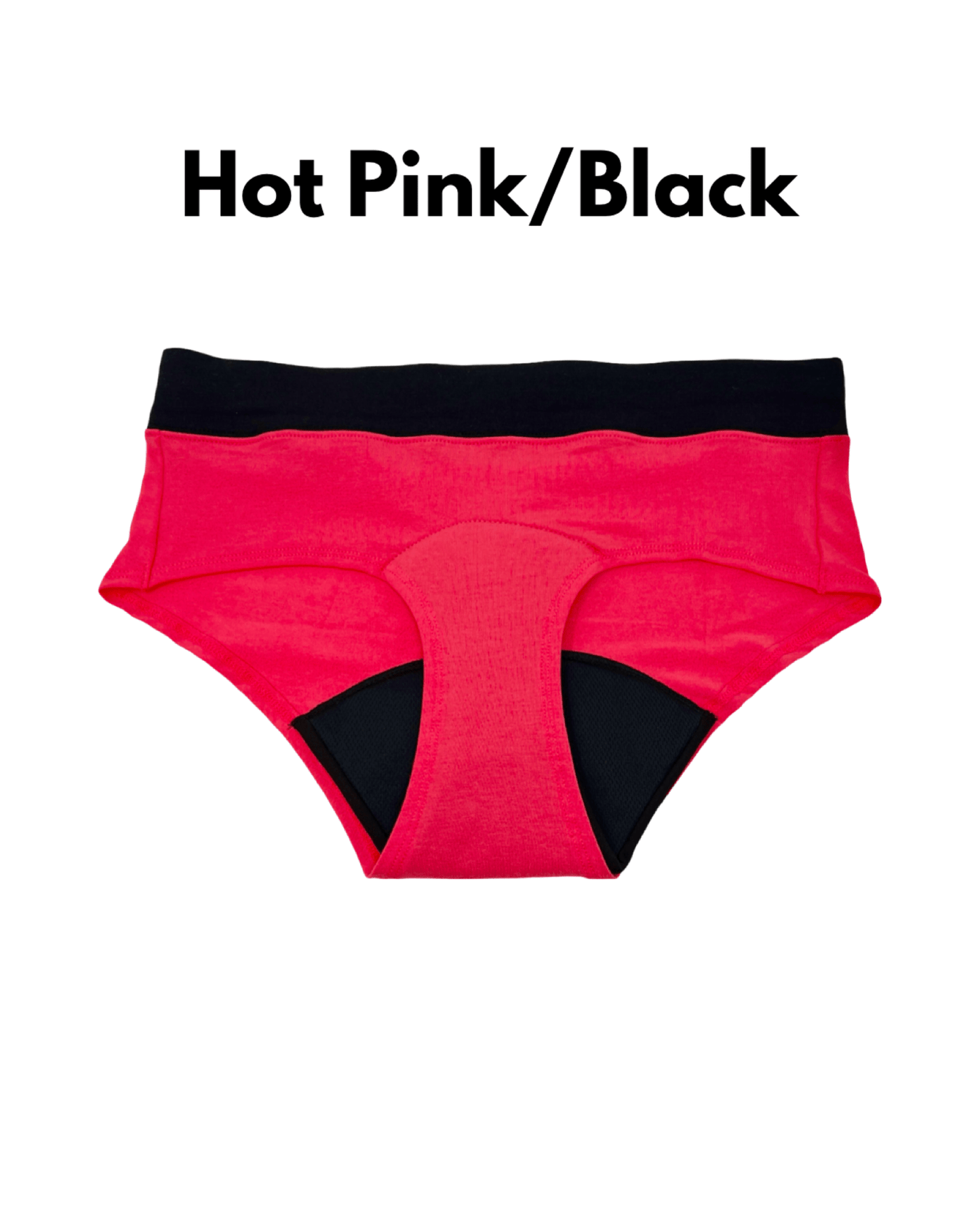 “Game Changer" Period Underwear - Black Waistband - Choose Colour & Size - Tree Hugger Cloth Pads