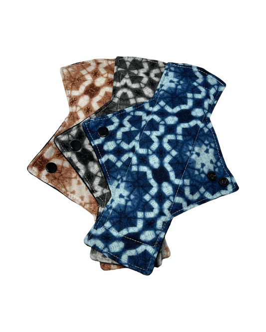 Kaleidoscope Cotton Light Flow Day Pad Set - Tree Hugger Cloth Pads