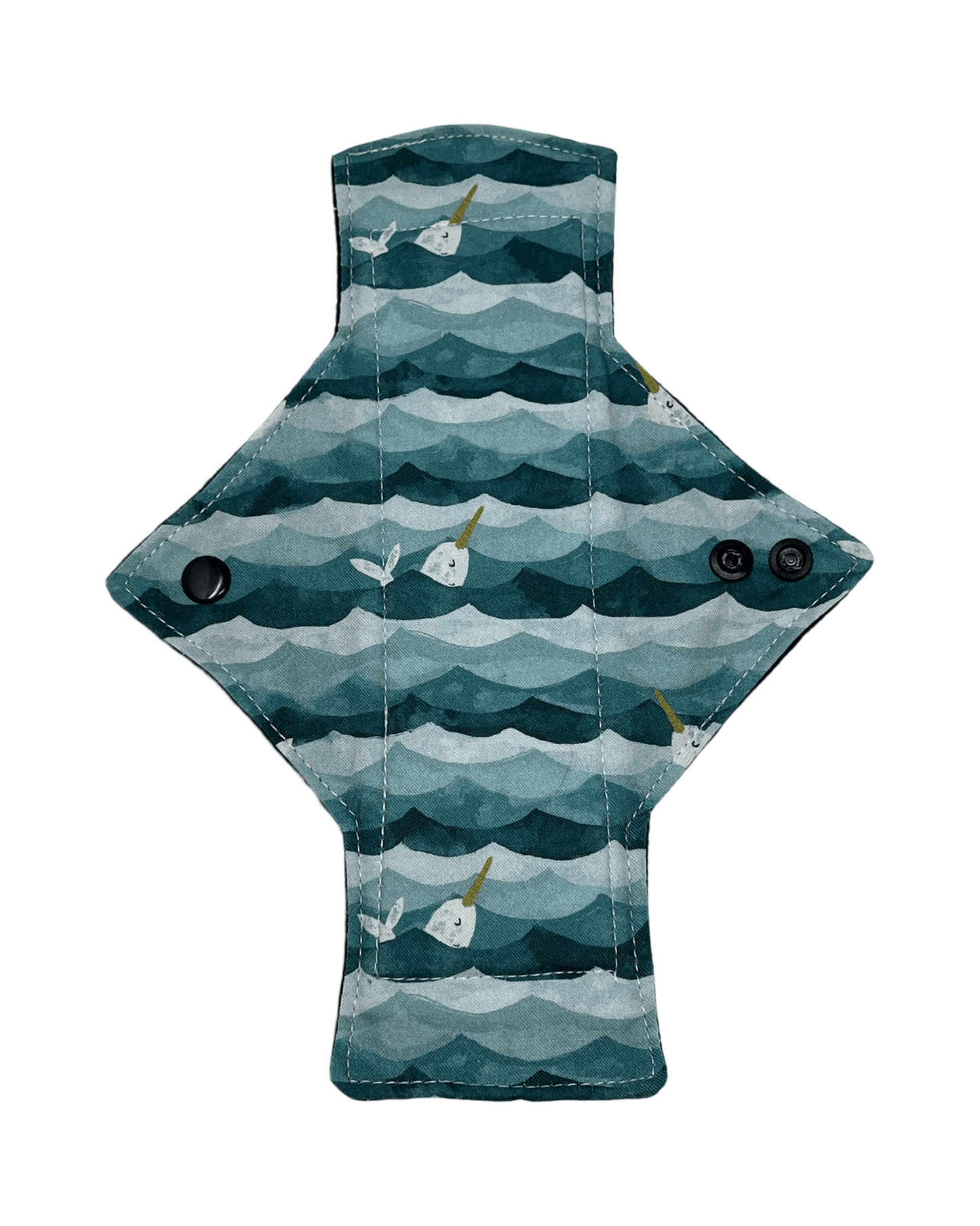 Narwhal Cotton Single Light Flow Day Pad - Tree Hugger Cloth Pads