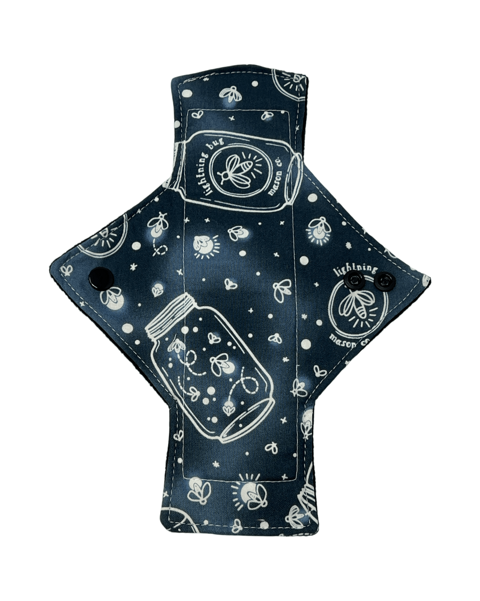 Navy Glowing Cotton Light Flow Day Pad Set (3) - Tree Hugger Cloth Pads