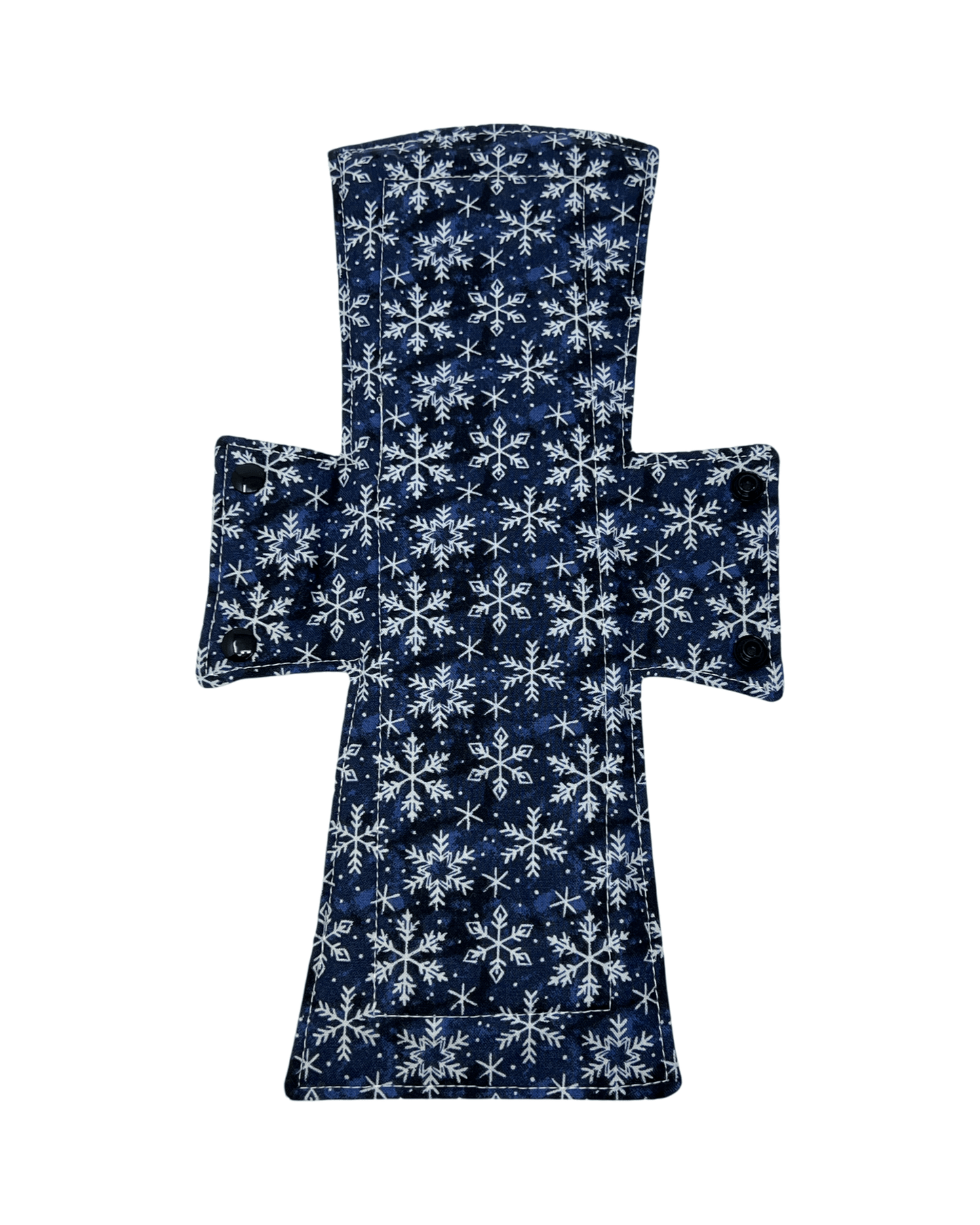 Navy Snowflakes Limited Edition Cotton Single Night/Postpartum Pad - Tree Hugger Cloth Pads