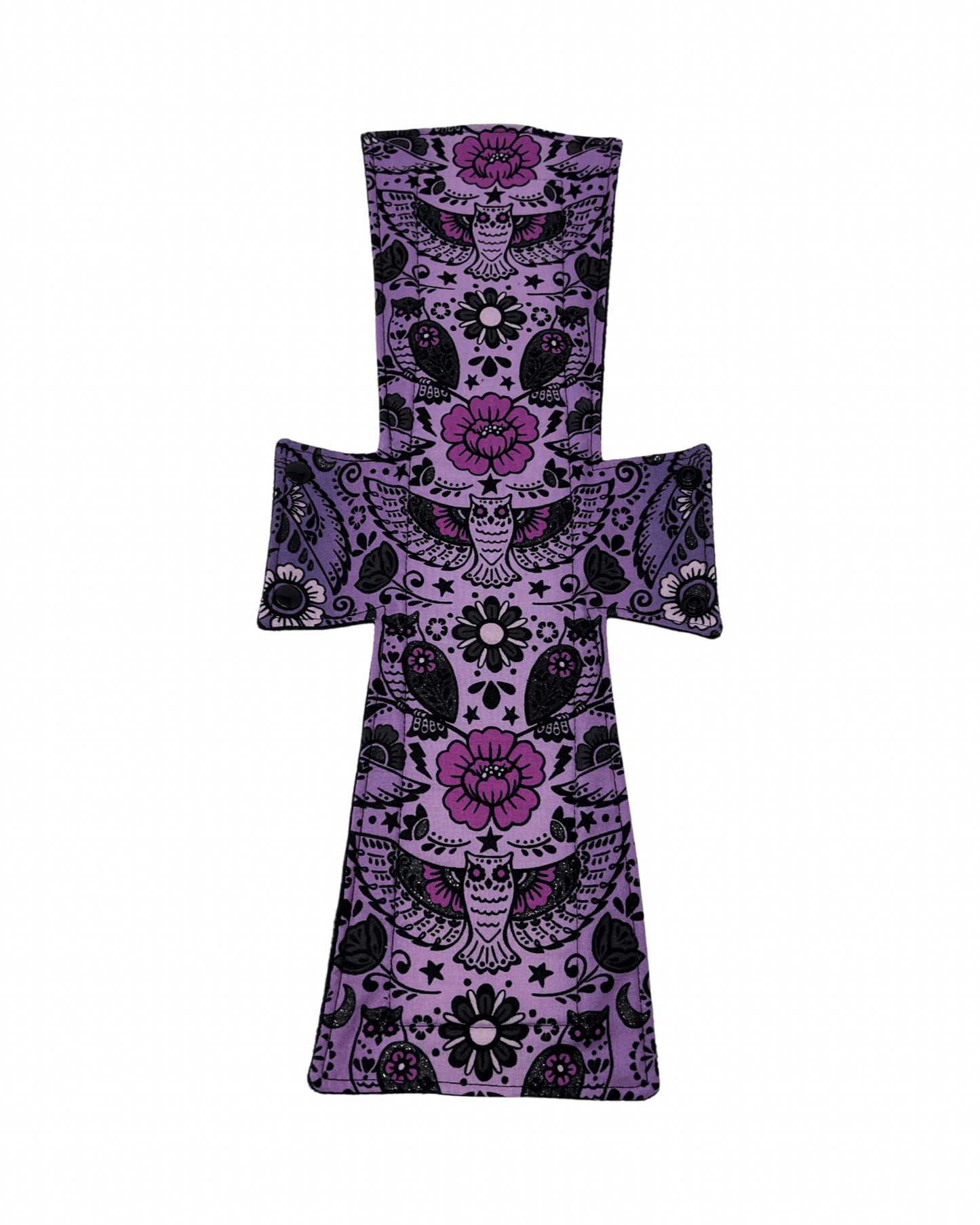Purple Owls Cotton Single Super Night/Postpartum Pad 16.5" - Tree Hugger Cloth Pads