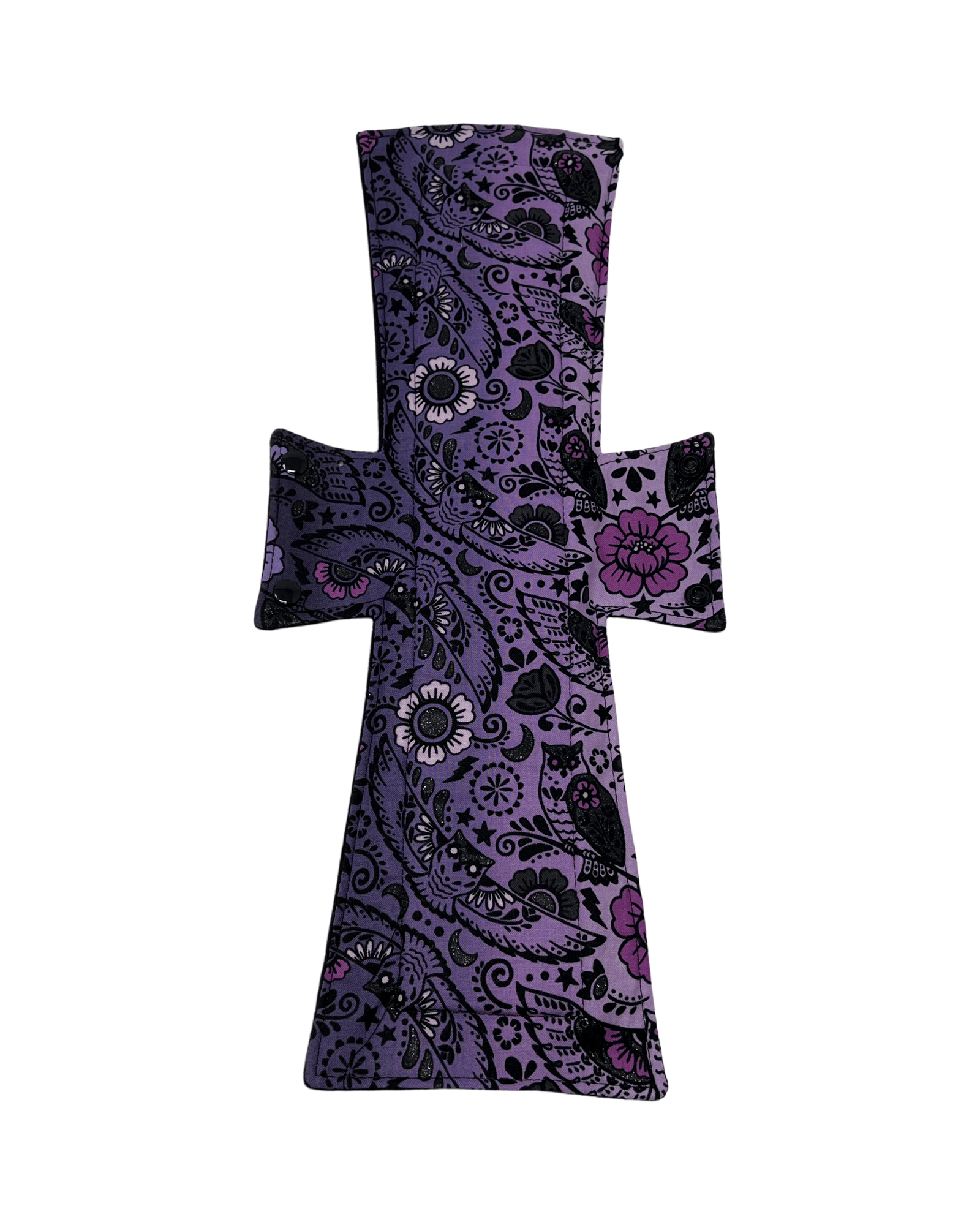 Purple Owls Cotton Single Super Night/Postpartum Pad 16.5" - Tree Hugger Cloth Pads