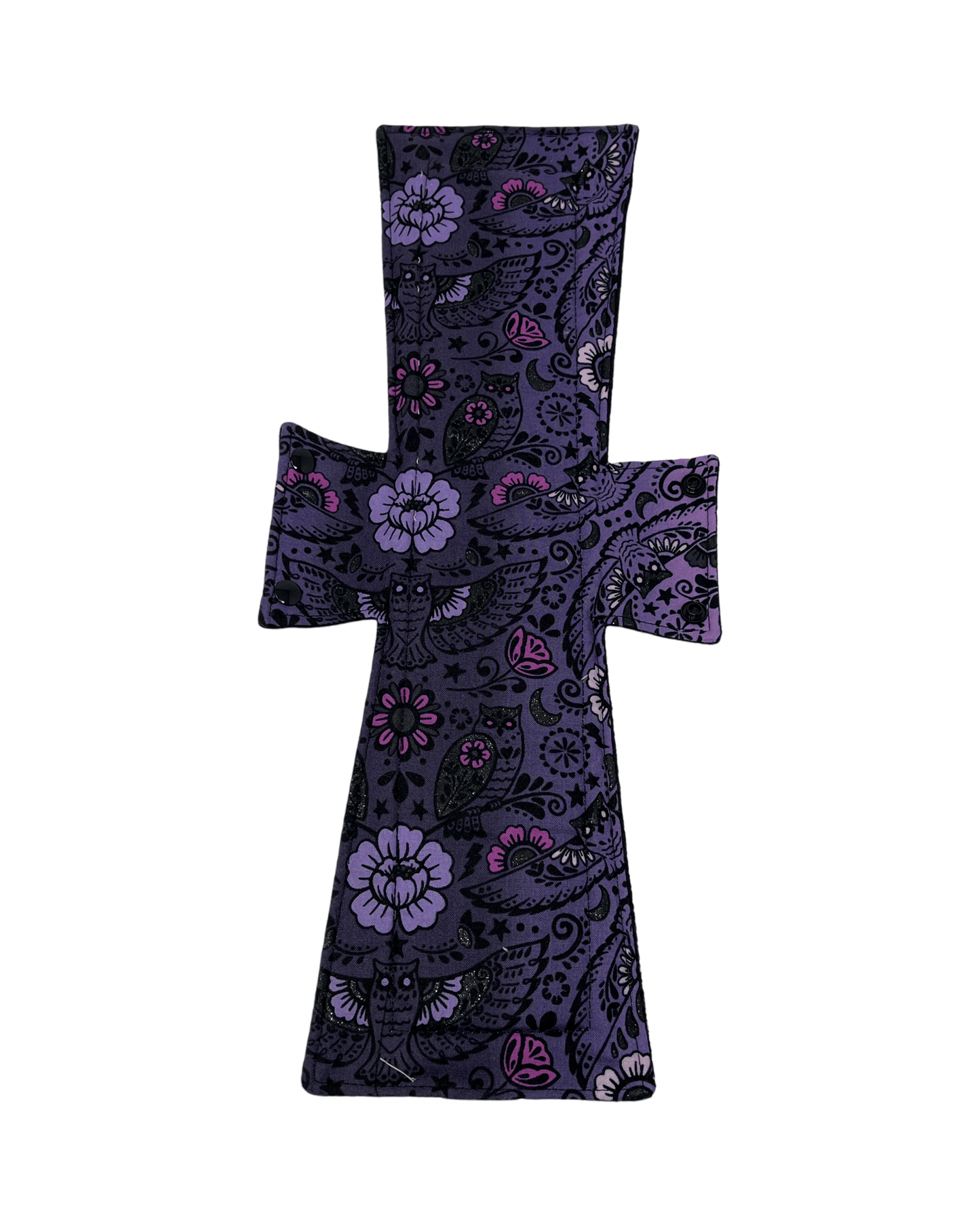 Purple Owls Cotton Single Super Night/Postpartum Pad 16.5" - Tree Hugger Cloth Pads