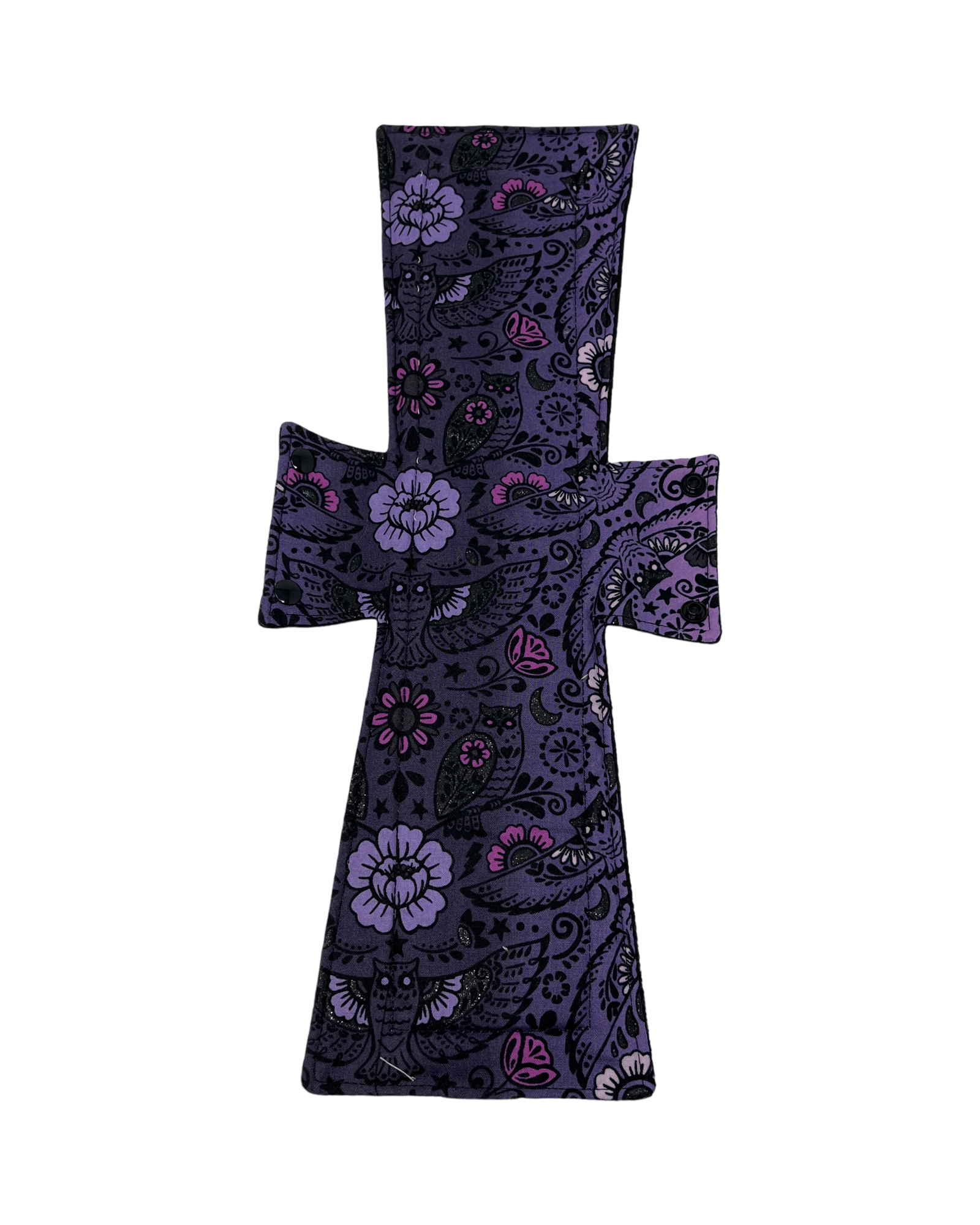 Purple Owls Cotton Single Super Night/Postpartum Pad 16.5" - Tree Hugger Cloth Pads