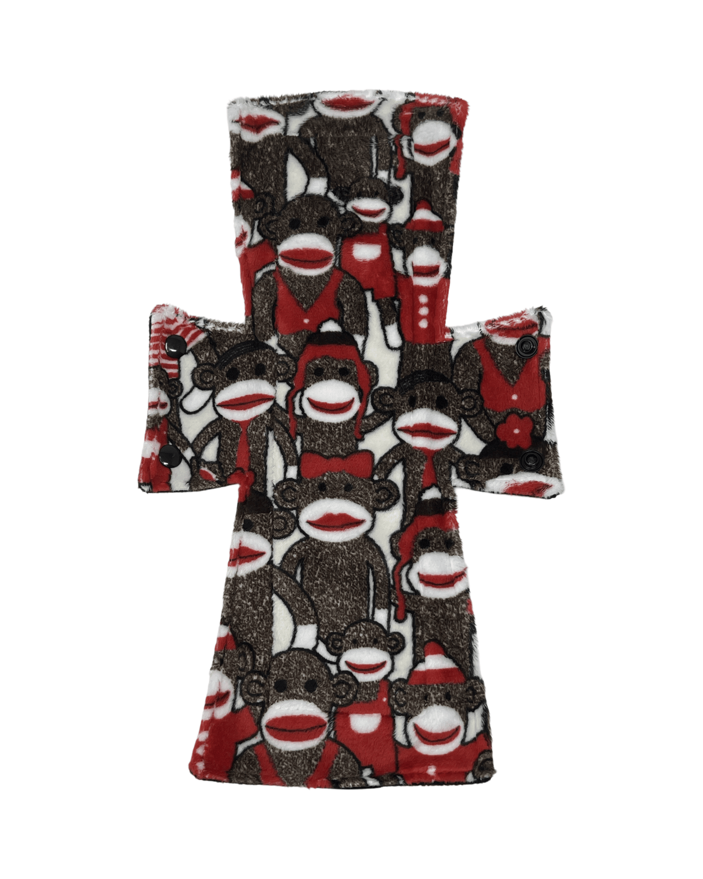 Sock Monkey Minky Single Night/Postpartum Pad - Tree Hugger Cloth Pads