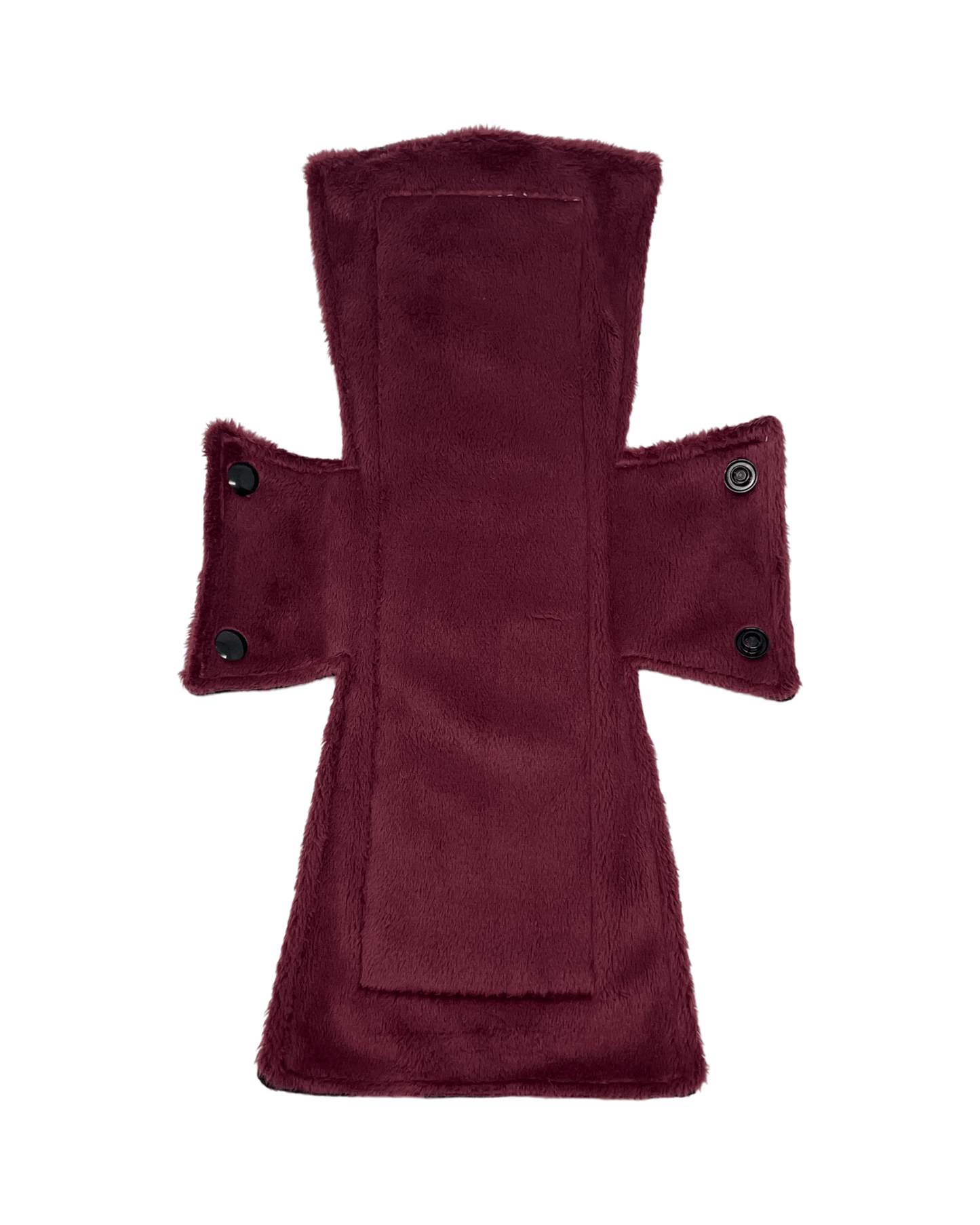 Solid Burgundy Minky Single Night/Postpartum Pad - Tree Hugger Cloth Pads