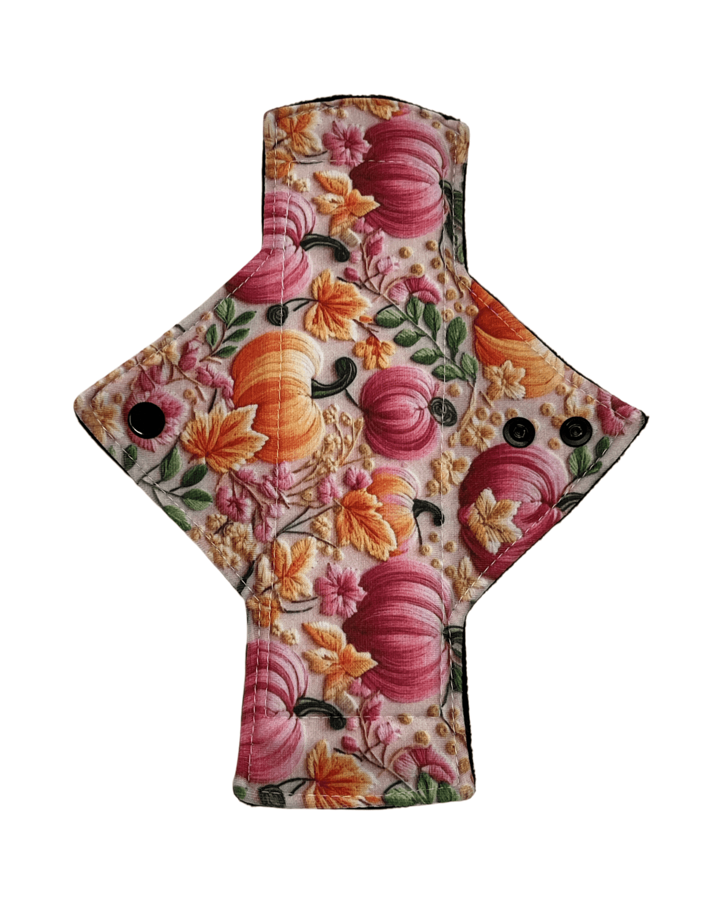 Stitched Pumpkin Jersey Limited Edition Single Light Flow Day Pad - Tree Hugger Cloth Pads