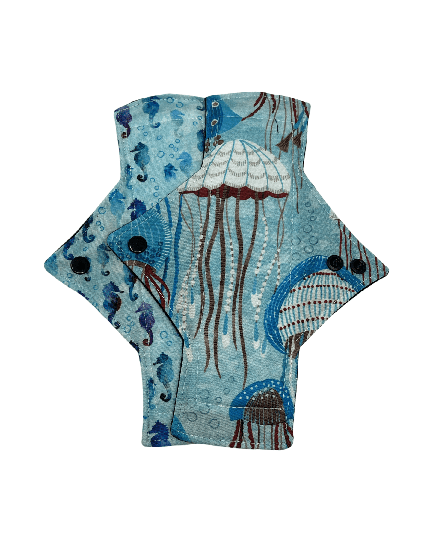 Underwater Dream Cotton Heavy Flow Day Pad Set - Tree Hugger Cloth Pads