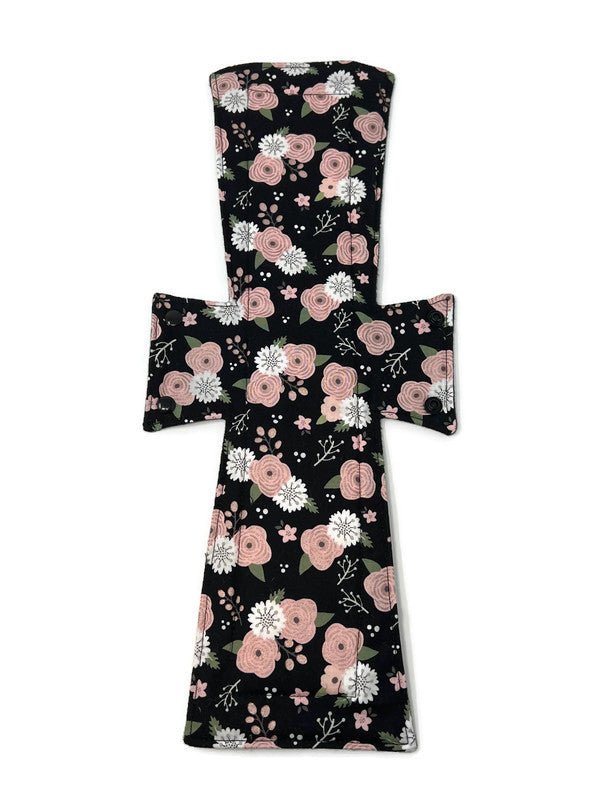 Glitter Rose Cotton Single Super Night/Postpartum Pad 16.5" - Tree Hugger Cloth Pads