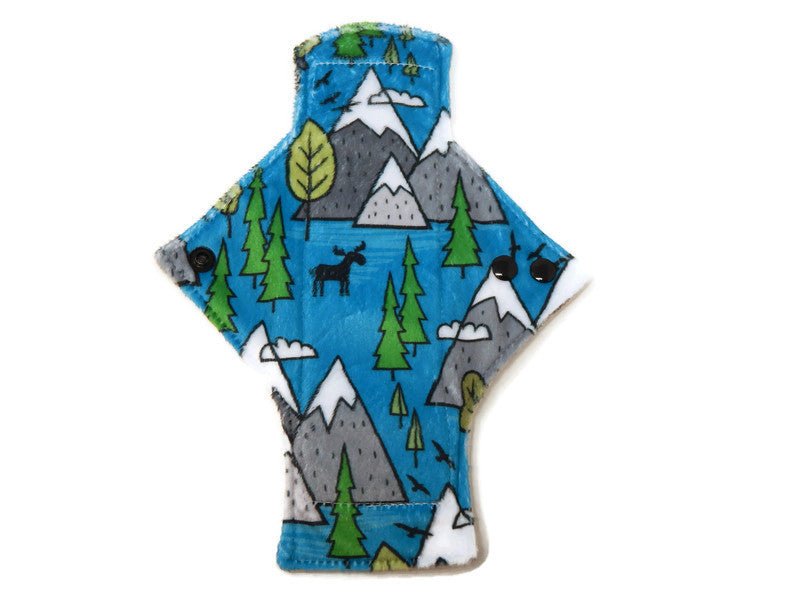 Mountain Forest Limited Edition Minky Single Heavy Flow Day Pad - Tree Hugger Cloth Pads