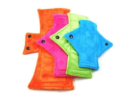 SAVE on Surprise Me!  Minky Starter Set/Size Sampler (one of each size) - Tree Hugger Cloth Pads