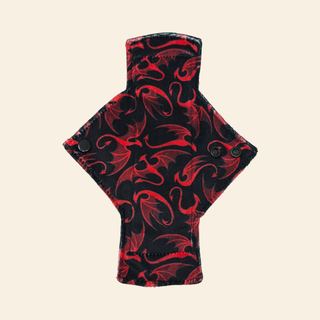Red Dragon Minky Light Flow Day Pad - Tree Hugger Cloth Pads