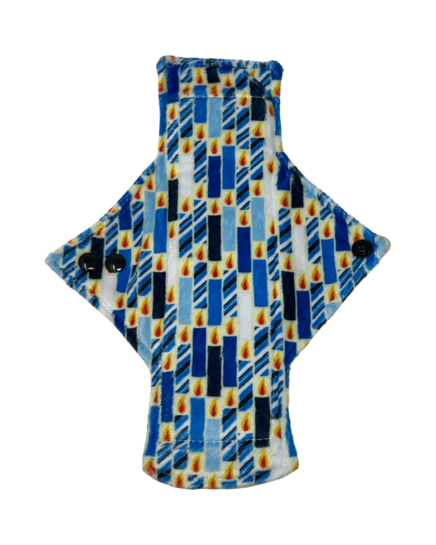 Hanukkah Candles Minky Single Heavy Flow Day Pad