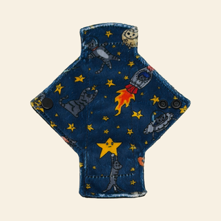 Space Cats Minky Single Pantyliner - Tree Hugger Cloth Pads