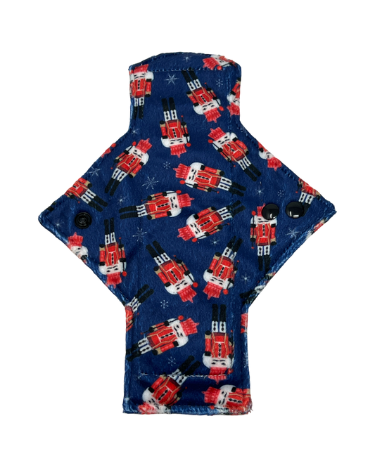 Blue Nutcracker Minky Single Light Flow Day Pad