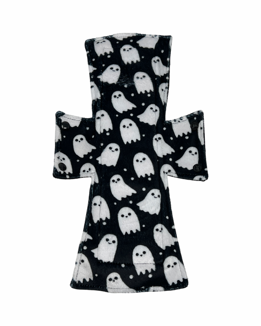 Black & White Ghosts Limited Edition Minky Single Night/Postpartum Pad