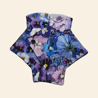 Pansies Cotton Pantyliner Set (2) - Tree Hugger Cloth Pads