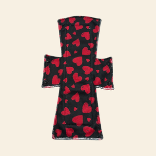 Red Hearts Minky Single Night/Postpartum Pad