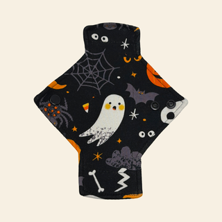 Black Halloween Single Jersey Pantyliner