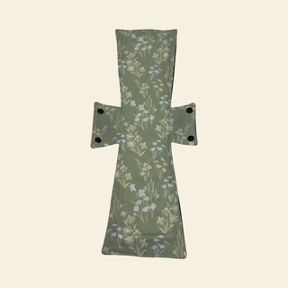 Sage Flowers Cotton Single Super Night/Postpartum Pad 16.5"