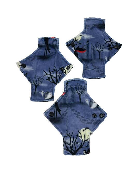 Discounted *Imperfect print placement* Dracula Limited Edition Minky Pantyliner Set #1