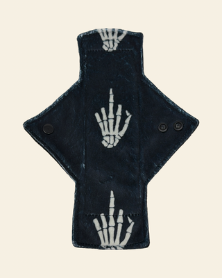 Skeleton Finger Minky Single Light Flow Day Pad