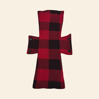 Red Plaid Jersey Single Night Pad