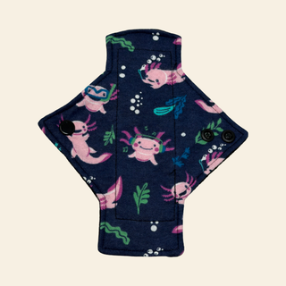 Flannel Axolotl Cotton Single Pantyliner